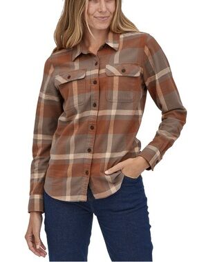 Patagonia | Organic Cotton Midweight Fjord Flannel Plaid Button-Down Shirt Large
